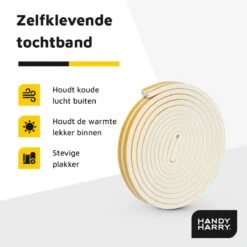 HANDY HARRY® Tochtband Zelfklevende 5 Meter - 6x9mm - Tochtstrip Schuim -WerkPro Verkoopwinkel 1200x1200 2848