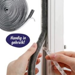 Merkloos Tochtstrip - Tochtstopper - Tochtrol - Tochtband Zelfklevend - Tochtstrips Voor Deuren - Deur En Raam - Tochtborstel - Rol - 5 Meter -WerkPro Verkoopwinkel 1200x1200 2856