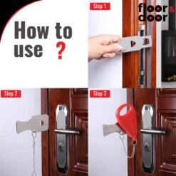 Portable Travel Door Lock - Reis Deur Slot Draagbaar (met Zakje) - Reisslot - Anti-Inbraak - Voor Een Optimaal Veilig Gevoel Onderweg -WerkPro Verkoopwinkel 1200x1200 2860