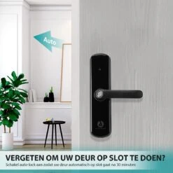 Apeiron Smart Lock - Slim Deurslot - Werkt Op Batterijen & App - Deurklink Met Vingerafdruk - Deurklink Met App - Intelligent Smartlock - Wi-Fi Deurklink - Codevergrendeling - Kantoorslot Smart Deurklink -WerkPro Verkoopwinkel 1200x1200 2901