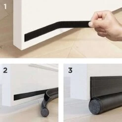 Merkloos Tochtstopper - 95 Cm - 2 X Enkele Tochtrol - Deur Isolatie - Tochtstopper - Aanpasbaar - Antraciet -WerkPro Verkoopwinkel 1200x1200 2907