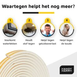 HANDY HARRY® Tochtband Zelfklevende 10 Meter - 6x9mm - Tochtstrip Schuim -WerkPro Verkoopwinkel 1200x1200 2921