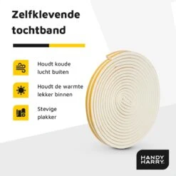 HANDY HARRY® Tochtband Zelfklevende 10 Meter - 6x9mm - Tochtstrip Schuim -WerkPro Verkoopwinkel 1200x1200 2926