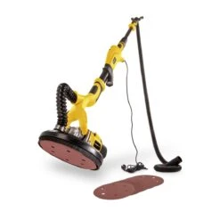 Powerplus POWX04761 Telescopische Langnekschuurmachine - 710W - Ø225mm - Incl. 6x Schuurpapier - Voor Plafond En Muur