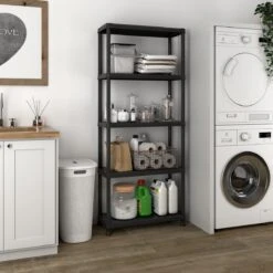 Keter Plus Shelf 75/5 - 5 Planken - 75x32x176 Cm - Zwart -WerkPro Verkoopwinkel 1200x1200 3003