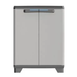 Keter Linear Opbergkast Laag - 1 Plank- 39x68x90cm - Zwart/Grijs -WerkPro Verkoopwinkel 1200x1200 3016