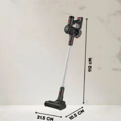 Just Perfecto 3-in-1 Draadloze Stofzuiger 160W - Steelstofzuiger Zonder Zak Op Accu - LED Verlichting - Steeltofzuiger Draadloos - Verschillende Opzetstukken - Turbo Borstel - LED Display - HEPA Filter - Kruimeldief Snoerloos - Steelstofzuigers -72dB -WerkPro Verkoopwinkel 1200x1200 3052