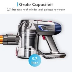 Hozard® Accu-stofzuiger D1S- 4-in-1 Steelstofzuiger En Kruimeldief - Draadloze Stofzuiger - 150W - 2 Kracht Standen - Snoerloos - Zakloos - Oplaadbaar - Inclusief Wand Bevestiging -WerkPro Verkoopwinkel 1200x1200 3094