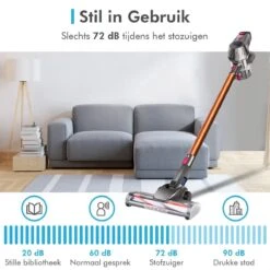 Hozard® Accu-stofzuiger D1S- 4-in-1 Steelstofzuiger En Kruimeldief - Draadloze Stofzuiger - 150W - 2 Kracht Standen - Snoerloos - Zakloos - Oplaadbaar - Inclusief Wand Bevestiging -WerkPro Verkoopwinkel 1200x1200 3097