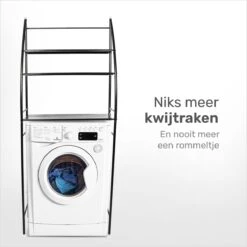 LBB - Wasmachine En Droger Ombouw - 3 Planken - Opbergrek Voor Boven Wasmachine - Zwart - Kast - Meubel - Wasdroger - Ook Geschikt Voor Wc - Kastje 15 LBB - Wasmachine En Droger Ombouw - 3 Planken - Opbergrek Voor Boven Wasmachine - Zwart - Kast - Meubel - Wasdroger - Ook Geschikt Voor Wc - Kastje -WerkPro Verkoopwinkel 1200x1200 3112