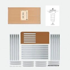 LifeGoods Stellingkast - 5 Planken - 875 Kg Draagkracht - Opbergrek - 94x40x180 Cm - Metaal/MDF - RVS -WerkPro Verkoopwinkel 1200x1200 3122