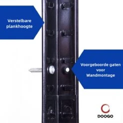Doogo® Opbergrek XL - Stellingkast - 120 Cm Breed - 5 Jaar Garantie - 180x120x40 Cm - 1000 Kg+ Draagkracht - 200 Kg Per Plank - Monteren Zonder Schroeven - Zwart 23 Doogo® Opbergrek XL - Stellingkast - 120 Cm Breed - 5 Jaar Garantie - 180x120x40 Cm - 1000 Kg+ Draagkracht - 200 Kg Per Plank - Monteren Zonder Schroeven - Zwart -WerkPro Verkoopwinkel 1200x1200 3130