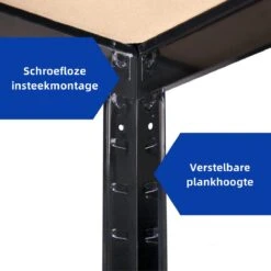 Doogo® Opbergrek XL - Stellingkast - 120 Cm Breed - 5 Jaar Garantie - 180x120x40 Cm - 1000 Kg+ Draagkracht - 200 Kg Per Plank - Monteren Zonder Schroeven - Zwart 26 Doogo® Opbergrek XL - Stellingkast - 120 Cm Breed - 5 Jaar Garantie - 180x120x40 Cm - 1000 Kg+ Draagkracht - 200 Kg Per Plank - Monteren Zonder Schroeven - Zwart -WerkPro Verkoopwinkel 1200x1200 3131