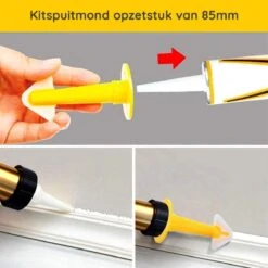 M-Iconic 5 In 1 Kit Schraper - Kitmes - Kitspatel - Kitstrijker - Kitschraper - Siliconen Verwijderaar - Kit Verwijderaar - Geel -WerkPro Verkoopwinkel 1200x1200 3243