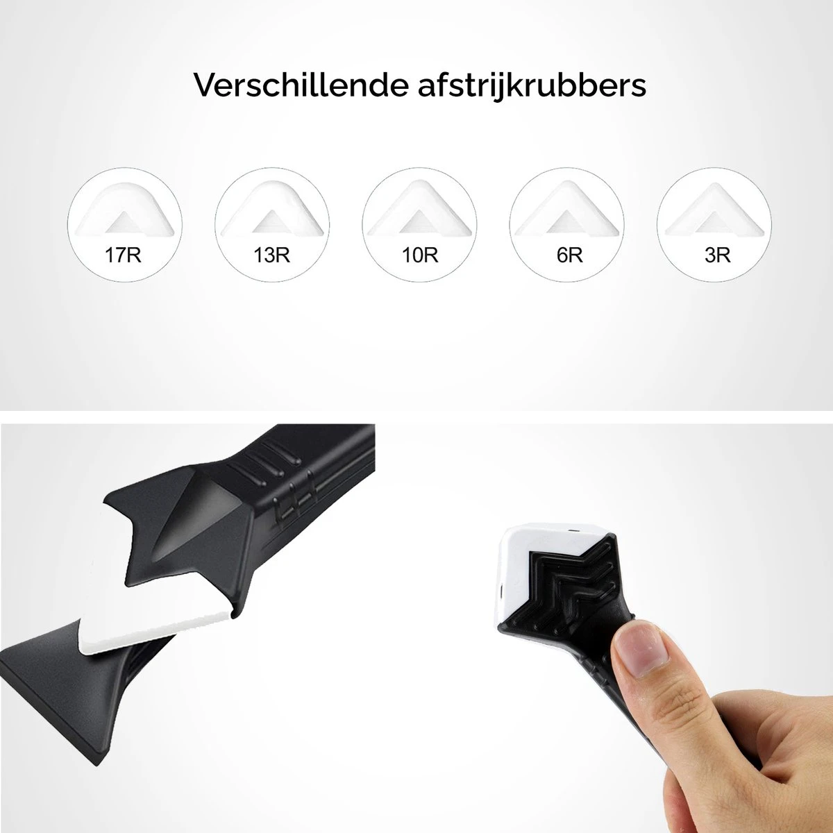 Kit Schraper Set – 18 Delig - Kitspatel – Kit Tool – Siliconen Verwijderaar – Kitstrijker – Kitverwijderaar Afstrijkrubber 10 Kit Schraper Set – 18 Delig - Kitspatel – Kit Tool – Siliconen Verwijderaar – Kitstrijker – Kitverwijderaar Afstrijkrubber - Afbeelding 8