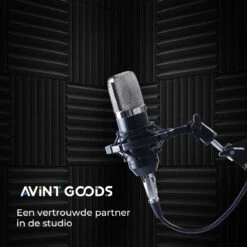 Geluidsisolatie Zelfklevend Door Akoestische Panelen – 16 Stuks – Zwarte Geluidsdemper – Avint Goods -WerkPro Verkoopwinkel 1200x1200 3284