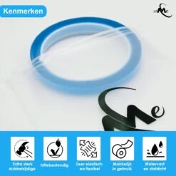 24ME® 6 Meter Puur Acryl Tape - Dubbelzijdig Montagetape - Tape - 10mm X 6 Meter - Ultra Strong Sterk - Transparant - Sterk Lijm -WerkPro Verkoopwinkel 1200x1200 3295