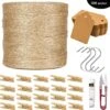 500 Meter 1.5mm Jute Touw Met 20 Houten Knijpers & 100 Stuks Karton Kraft Labels - Creatieve Hennep Koord Voor Decoratie - DIY HobbyMacrame Maken - Bruin Manilla BindtouwSisaltouw -Dun CadeaulintCadeaulabels Bindtouw - TuinPlanten Sisal Binddraad -WerkPro Verkoopwinkel 1200x1200 3322