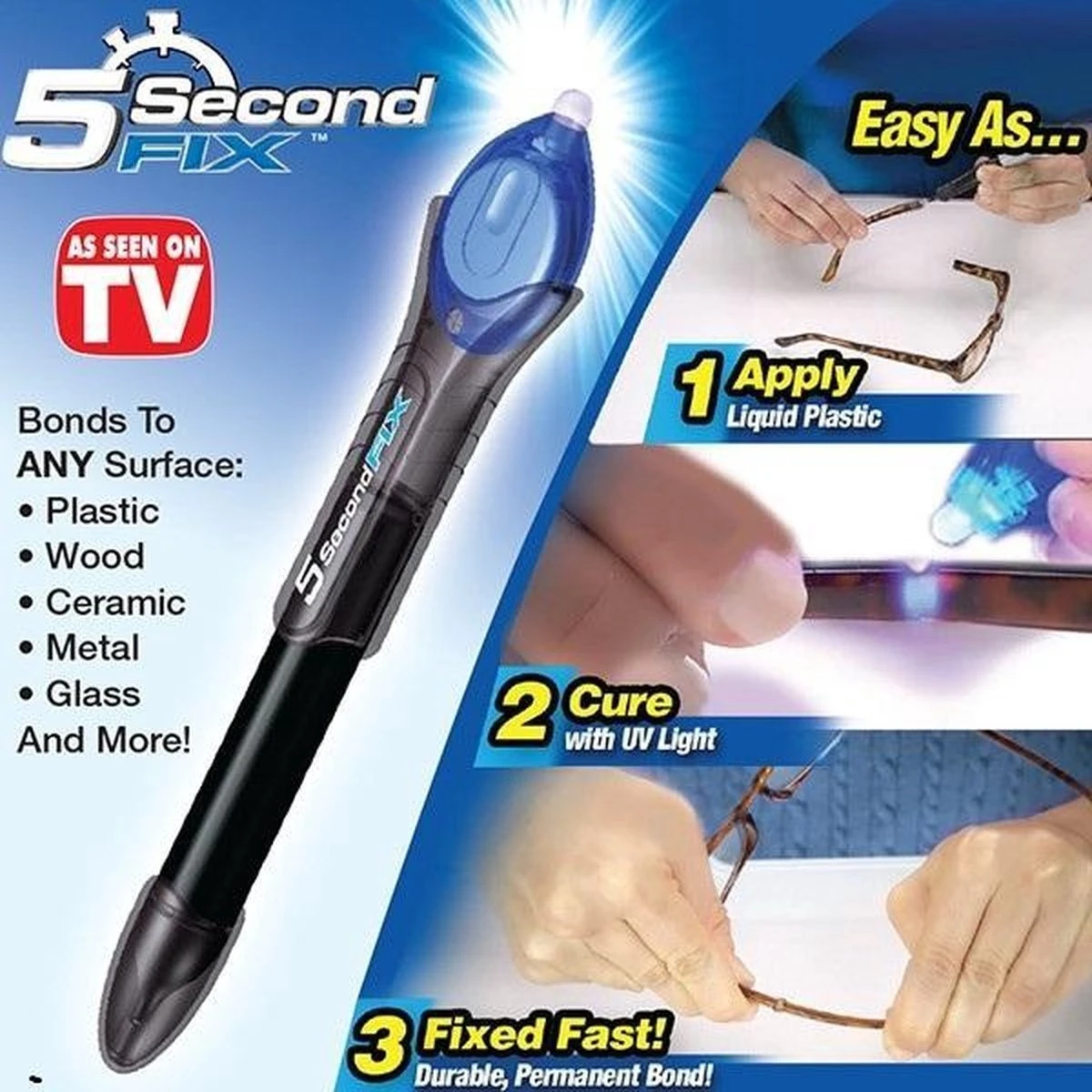 5 Second Fix -UV-Lijm Het Is Een Speciale Formule Van Vloeibare Kunststof Die Hard Wordt Na Blootstelling Aan Het Bijgeleverde UV Licht/saizi 10 5 Second Fix -UV-Lijm Het Is Een Speciale Formule Van Vloeibare Kunststof Die Hard Wordt Na Blootstelling Aan Het Bijgeleverde UV Licht/saizi - Afbeelding 8
