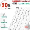 TENTA® Dubbelzijdig Tape Plakkers Extra Sterk - Krachtig - Makkelijk - Duurzaam -20mm X 2mm - 100x -WerkPro Verkoopwinkel 1200x1200 3456