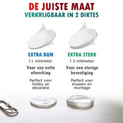 TENTA® Dubbelzijdig Tape Plakkers Extra Sterk - Krachtig - Makkelijk - Duurzaam -20mm X 2mm - 100x -WerkPro Verkoopwinkel 1200x1200 3464
