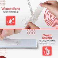 Ribaflex®- Dubbelzijdig Tape - Montagetape - Extra Sterk - Herbruikbaar - Rood - Transparant - 3m X 15mm -WerkPro Verkoopwinkel 1200x1200 3475