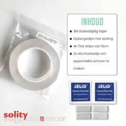 SOLITY® Dubbelzijdig Tape - Montagetape - Extra Sterk - Herbruikbaar - Inclusief Extra’s - Transparant - 3m X 25mm -WerkPro Verkoopwinkel 1200x1200 3553