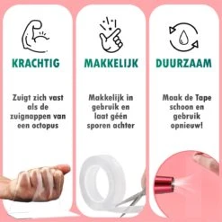 TENTA® Dubbelzijdig Tape Extra Sterk - Krachtig - Makkelijk - Duurzaam - 3m X 25mm X 2mm -WerkPro Verkoopwinkel 1200x1200 3555