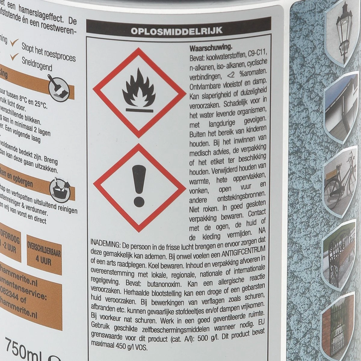 Hammerite Hamerslag Metaallak - Zwart - 750 Ml 9 Hammerite Hamerslag Metaallak - Zwart - 750 Ml - Afbeelding 7