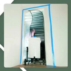 STACK Stofdeur | L-Vorm - Transparante Stofdeur Met Gestikte Rits - Afdekfolie - Bouwfolie - Afdekzeil - Verbouwing - Verbouwen - Schilderen - Afdek Folie - Afplakken - Afplakzeil - Bouwzeil -WerkPro Verkoopwinkel 1200x1200 3720