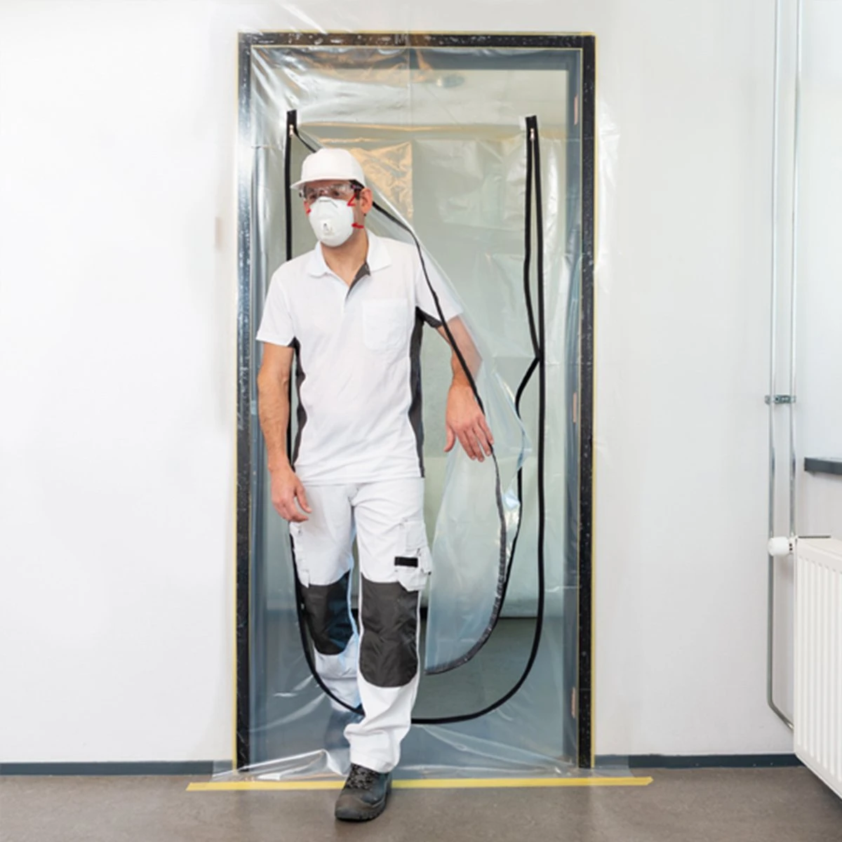 STACK Stofdeur | U-Vorm - Transparante Stofdeur Met Gestikte Rits - Afdekfolie - Bouwfolie - Afdekzeil - Verbouwing - Verbouwen - Schilderen - Afdek Folie - Afplakken - Afplakzeil - Bouwzeil 3 STACK Stofdeur | U-Vorm - Transparante Stofdeur Met Gestikte Rits - Afdekfolie - Bouwfolie - Afdekzeil - Verbouwing - Verbouwen - Schilderen - Afdek Folie - Afplakken - Afplakzeil - Bouwzeil