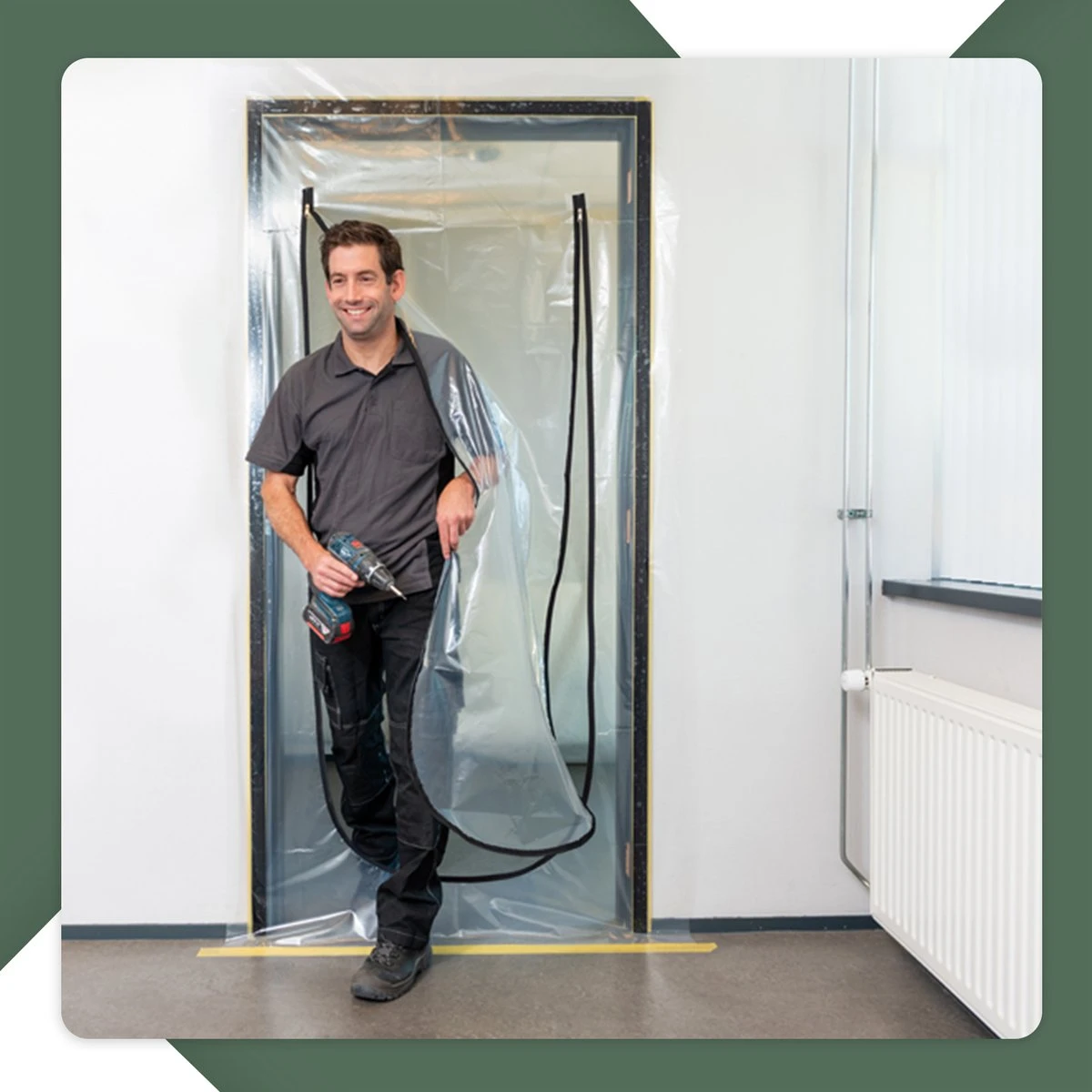 STACK Stofdeur | U-Vorm - Transparante Stofdeur Met Gestikte Rits - Afdekfolie - Bouwfolie - Afdekzeil - Verbouwing - Verbouwen - Schilderen - Afdek Folie - Afplakken - Afplakzeil - Bouwzeil 7 STACK Stofdeur | U-Vorm - Transparante Stofdeur Met Gestikte Rits - Afdekfolie - Bouwfolie - Afdekzeil - Verbouwing - Verbouwen - Schilderen - Afdek Folie - Afplakken - Afplakzeil - Bouwzeil - Afbeelding 5