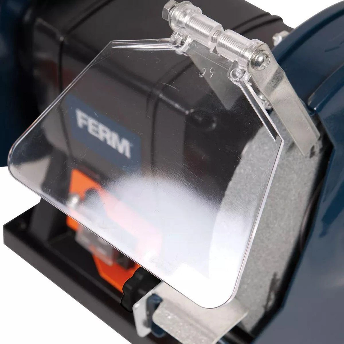 FERM Tafelslijpmachine - 150W - Stofdichte Schakelaar - Vonkvangers - Incl. 2 Slijpschijven Voor Fijn- Als Grof Slijpen 10 FERM Tafelslijpmachine - 150W - Stofdichte Schakelaar - Vonkvangers - Incl. 2 Slijpschijven Voor Fijn- Als Grof Slijpen - Afbeelding 8