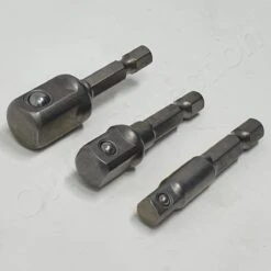 OWO - Bit Adapter Met Hex Aansluiting Naar Dop (1/2) (3/8) (1/4) Bitverloop Bithouder Bitadapter Adapterset Uitbreider Verleng Verloop Set 3 Stuks -WerkPro Verkoopwinkel 1200x1200 399