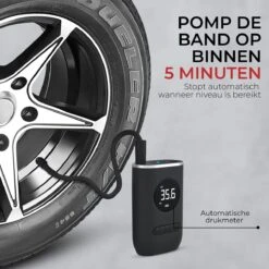 DynaBright Compressor - Luchtpomp - 4 Opzetstukken - 4000mAh - Compressor Bandenpomp - Luchtcompressor - Elektrische Fietspomp - Led Licht - Auto/Fiets/Motor/Ballen/Scooter/Luchtbed - Draagbaar -WerkPro Verkoopwinkel 1200x1200 454