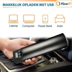 FlowIT Draagbare Compressor Bandenpomp - Elektrische Fietspomp - Luchtcompressor Oplaadbaar - Fiets Tot Auto -WerkPro Verkoopwinkel 1200x1200 467
