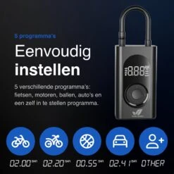 Vivid Green Fietspomp - Elektrische Fietspomp - Bandenpomp - Voetbalpomp - Fietspomp Elektrisch - Bandenspanningsmeter -WerkPro Verkoopwinkel 1200x1200 486