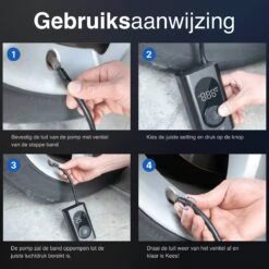 Vivid Green Fietspomp - Elektrische Fietspomp - Bandenpomp - Voetbalpomp - Fietspomp Elektrisch - Bandenspanningsmeter -WerkPro Verkoopwinkel 1200x1200 490