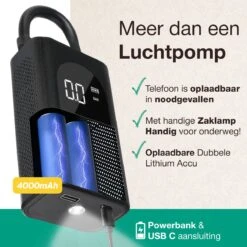 Vivid Green Fietspomp - Elektrische Fietspomp - Bandenpomp - Voetbalpomp - Fietspomp Elektrisch - Bandenspanningsmeter -WerkPro Verkoopwinkel 1200x1200 491