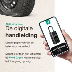 Vivid Green Fietspomp - Elektrische Fietspomp - Bandenpomp - Voetbalpomp - Fietspomp Elektrisch - Bandenspanningsmeter -WerkPro Verkoopwinkel 1200x1200 492