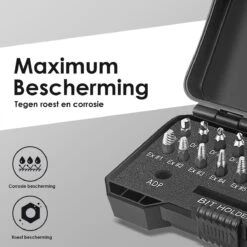 Novalits - Professionele Bit- & Borensets - Schroefverwijderset - 22-delig - HSS Materiaal - Schroefverwijderaar - Uitboorset - Borenset - Schroefbitset - Linkse Tap - Bitset - Metaalborenset - Draadtapset - Versleten Schroeven & Bouten Verwijderen -WerkPro Verkoopwinkel 1200x1200 50