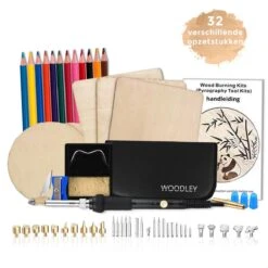 Houtbrander Set - 71 Delig - Soldeerbout - Pyrografie - Houtbrander Voor Hobby - Soldeerset