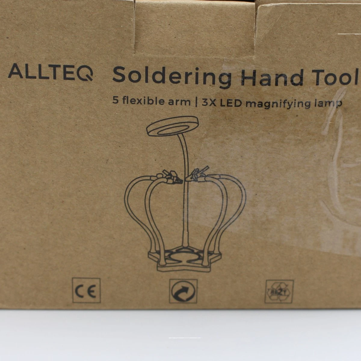 Allteq - Derde Hand - Soldeerhulp - Loep - 3/5x Vergroting - 5 Krokodilklemmen - Led 8 Allteq - Derde Hand - Soldeerhulp - Loep - 3/5x Vergroting - 5 Krokodilklemmen - Led - Afbeelding 6