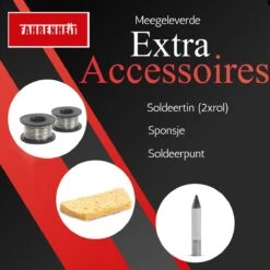 Complete Soldeerset - Soldeerbout Met Soldeerstation Inclusief Tin & Spons - Instelbare Temperatuur - MAX. 500 ºC - 60W -WerkPro Verkoopwinkel 1200x1200 587