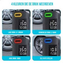 Westhome Luchtcompressor Bandenpomp - Elektrische Fietspomp- 5-in-1 - Zwart 21 Westhome Luchtcompressor Bandenpomp - Elektrische Fietspomp- 5-in-1 - Zwart -WerkPro Verkoopwinkel 1200x1200 6