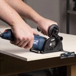 FERM Invalzaag/Mini-cirkelzaag - 500W - Ø85mm - Variabele Snelheden - Incl. 3 Zaagbladen, Stofzuiging Adapter En Opbergkoffer -WerkPro Verkoopwinkel 1200x1200 671