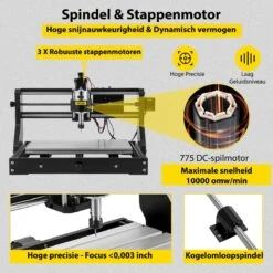 Vevor - Laser Cutter - Graveermachine - Graveerset - Graveerder - Graveerapparaat - Materialen Graveren - 500MW Laser + Volledige Graveerset -WerkPro Verkoopwinkel 1200x1200 780
