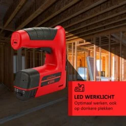 Kibani Accu Tacker - 1300mAh Accu En Oplader - Nietpistool - Handtacker - Spijkerpistool - Incl. LED Verlichting -WerkPro Verkoopwinkel 1200x1200 839