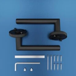 Deurklink - Deurbeslag - Deurkruk - Voor Binnen En Buiten - Zwart - RVS 12 Deurklink - Deurbeslag - Deurkruk - Voor Binnen En Buiten - Zwart - RVS -WerkPro Verkoopwinkel 1200x1200 894