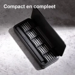 Hoto - Precisie Elektrische Schroevendraaier Set + Magnetische Mat – 25 Bits Hoge Kwaliteit - USB-C Oplaadbaar – Voor Professionele Reparatie - Zwart -WerkPro Verkoopwinkel 1200x1200 90